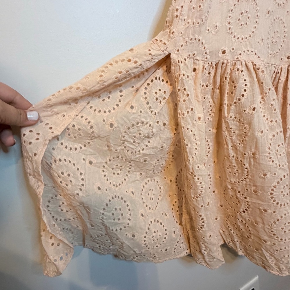 HYFVE Pinkish Cream Eyelet Maxi Dress - Picture 9 of 11